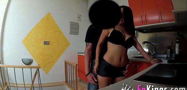  Busty teen fucks her landlords&039;s son before she gets kicked out of her house